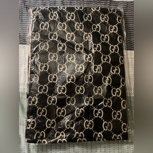 Gucci Monogram Black and White Pencil Skirt